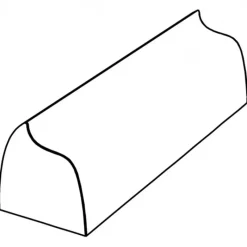 PAVOFLEX Moule Silicone Bande Vague 12 x 3,5 cm x H 3,6 cm (x20)* Moule Silicone