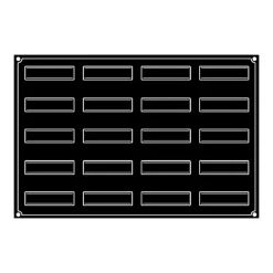 PAVOFLEX Moule Silicone Bande Vrillée 12 x 3,2 cm x H 3,8 cm (x20)* Moule Silicone