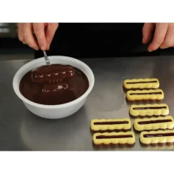 PAVONI Moule Silicone Barre Ondulée Snack 9 x 3 cm x H 1,9 cm (x15)* Moules À Chocolat|Moule Silicone