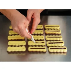 PAVONI Moule Silicone Barre Snack 9 x 3 cm x H 1,9 cm (x15)* Moules À Chocolat|Moule Silicone