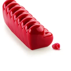 SILIKOMART Moule Silicone Bûche Cœur 24,8 x 8,8 x H 8 cm* Moule Silicone|Moules À Gâteaux