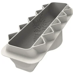 SILIKOMART Moule Silicone Bûche Flocon 25 x 8,1 x H 5,8 cm* Moule Silicone|Moules À Gâteaux