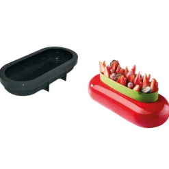 PAVONI Moule Silicone Bûche Futura 23 x 10 cm x H 4,5 cm* Moule Silicone|Moules À Gâteaux