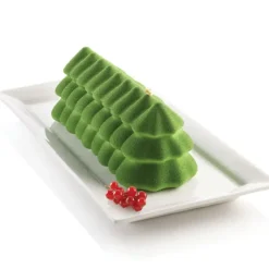 SILIKOMART Moule Silicone Bûche Sapin 25 x 8,9 x H 8,7 cm* Moule Silicone|Moules À Gâteaux