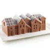 SILIKOMART Moule Silicone Bûche Winter Village 21,8 x 8,8 x H 8 cm* Moule Silicone|Moules À Gâteaux