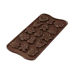 SILIKOMART Moule Silicone Boutons Noël Chocolat 3,5 cm Easy Choc (x15)* Moules À Chocolat|Moule Silicone