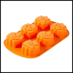 WILTON Moule Silicone Citrouille Halloween 6 Empreintes* Moule Silicone
