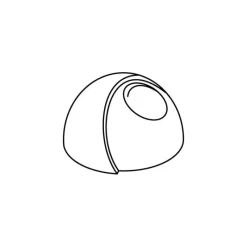 PAVOFLEX Moule Silicone Éclipse Ø 7,2 cm x H 4,1 cm (x24)* Moule Silicone