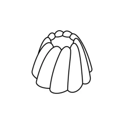 PAVOFLEX Moule Silicone Cône Cannelé Ø 7,5 cm x H 4,8 cm (x24)* Moule Silicone