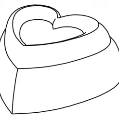 PAVOFLEX Moule Silicone Coeur Love 7,8 x 7,7 cm x H 3,4 cm (x24)* Moule Silicone