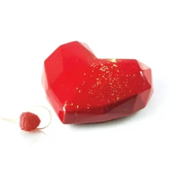 SILIKOMART Moule Silicone Coeur Origami 15x13,5 cm Professional* Moule Silicone