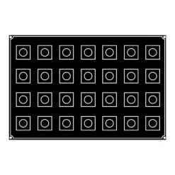 PAVOFLEX Moule Silicone Cube 5 cm x H 5 cm (x28)* Moule Silicone