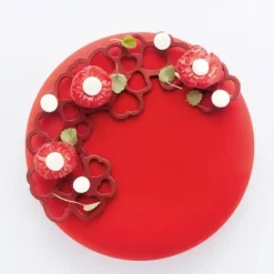 PAVONI Moule Silicone Décor Cœur 13,7 x 7,6 x H 0,2 (x3)* Décoration Comestible|Moule Silicone