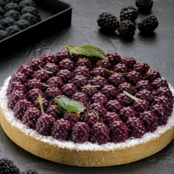 PAVONI Moule Silicone Décor Mûres Ø 18 cm x H 2,2 cm* Moule Silicone