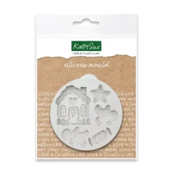KATY SUE Moule Silicone Décors Pain d'Épices (x5)* Moule Silicone