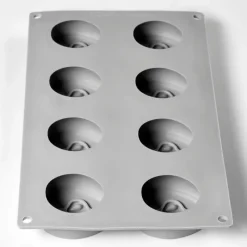 PAVONI Moule Silicone Demi-Pomme 30 x 17.5 cm (x8)* Moule Silicone