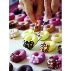 PAVONI Moule Silicone Glace Mini Donuts 4,6 x 3,5 cm x H 1,2 cm (x20)* Moule Silicone|Moules À Gâteaux