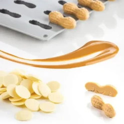 PAVONI Moule Silicone Gourmand Cacahuète 4,7 x 1,9 x H 1,6 cm (x24)* Moule Silicone