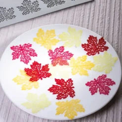 PAVONI Moule Silicone Gourmand Feuille d'Erable 6,6 x 6,2 x H 0,2 cm (x8)* Moules À Chocolat|Décoration Comestible