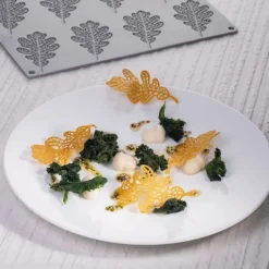 PAVONI Moule Silicone Gourmand Feuille de Chêne 9,8 x 5,3 x H 0,2 cm (x8)* Moules À Chocolat|Décoration Comestible