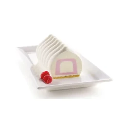 SILIKOMART 3D DESIGN Moule Silicone Insert Bûche et Cake 22 x 5 x H 4 cm (x2)* Moule Silicone