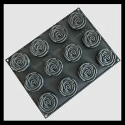 PAVONI Moule Silicone La Vie En Rose Ø 7,8 x H 2,6 cm (x12) Cédric Grolet Pavoflex* Moule Silicone