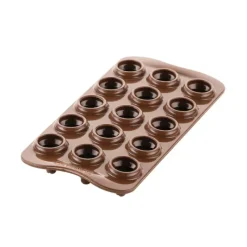 SILIKOMART Moule Silicone Mini Sapin Chocolat Ø 2,8 x H 3 cm Easy Choc (x15)* Moules À Chocolat|Moule Silicone
