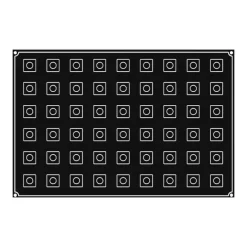 PAVOFLEX Moule Silicone Mini-Cube 3 cm x H 3 cm (x54)* Moule Silicone