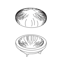 PAVONI Moule Silicone Noisette 1155 ml Cédric Grolet* Moule Silicone|Moules À Gâteaux