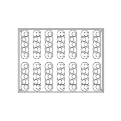 PAVOFLEX Moule Silicone Pelota 13 x 3,2 cm x H 2,8 cm (x14)* Moule Silicone|Moules À Gâteaux