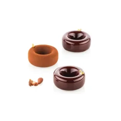 SILIKOMART Moule Silicone Savarin Oblio Ø 7,5 cm x H 3 cm (x6) Professional* Moule Silicone|Moules À Gâteaux