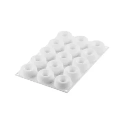SILIKOMART Moule Silicone Savarin Oblio Ø 5 cm x H 2,1 cm (x15) Professional* Moule Silicone|Moules À Gâteaux