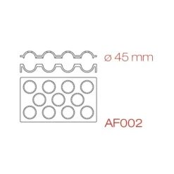 PAVONI Moule Silicone Sphère 30 x 17,5 cm Ø 4,5 cm (x11)* Moule Silicone