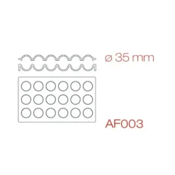 PAVONI Moule Silicone Sphère 30 x 17,5 cm Ø 3,5 cm (x18)* Moule Silicone