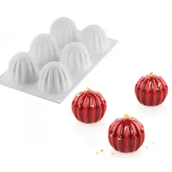 SILIKOMART Moule Silicone Sphère Supernova Ø 6,4 cm x H 5,6 cm (x6) Professional* Moule Silicone|Moules À Gâteaux