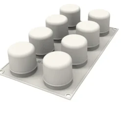 SILIKOMART Moule Silicone Sweet Layers avec Emporte-Pièce Ø 5,5 x H 5,5 cm (x8)* Emporte Pièce - Découpoir Pâtisserie|Moule Silicone