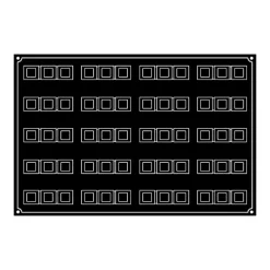 PAVOFLEX Moule Silicone Tricube 12 x 3,2 cm x H 3,2 cm (x25)* Moule Silicone