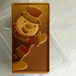 PAVONI Moule Tablette Chocolat Bonhomme de Neige 15,4 x 7,7 cm* Moules À Chocolat