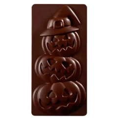 PAVONI Moule Tablette Chocolat Citrouille Halloween 15,4 x 7,7 cm* Moules À Chocolat