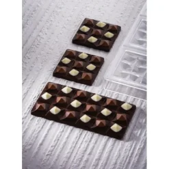 PAVONI Moule Tablette Chocolat Mini Moulin 7 x 7 cm x H 1,4 cm (x6)* Moules À Chocolat