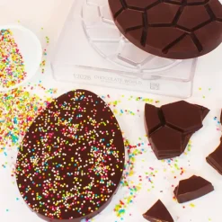 CHOCOLATE WORLD Moule Tablette Chocolat Œuf de Pâques 14 x 9,2 cm (x2)* Moules À Chocolat