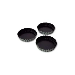 MATFER Moule Tartelette 9,5 cm x H 1,7 cm (x12)* Moule Anti-adhésif|Moules À Gâteaux