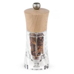 PEUGEOT Moulin à Piment Oléron 14 cm Transparent-Bois Naturel* Moulin