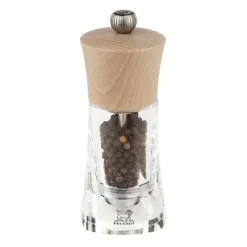 PEUGEOT Moulin à Poivre Oléron 14 cm Transparent-Bois Naturel* Moulin