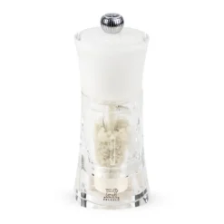 PEUGEOT Moulin à Sel Humide Molène 14 cm Transparent et Blanc* Moulin