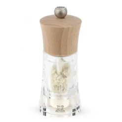 PEUGEOT Moulin à Sel Humide Oléron 14 cm Transparent-Bois Naturel* Moulin