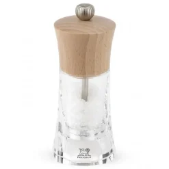 PEUGEOT Moulin à Sel Oléron 14 cm Transparent-Bois Naturel* Moulin