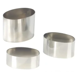 MALLARD FERRIERE Nonnette Ovale Inox 8 cm H6 cm* Cercle À Patisserie