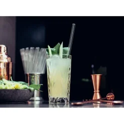 CUISINEADDICT Paille Réutilisable en Verre 23cm droite x6 HALM* Accessoires Bar