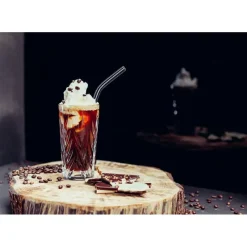 CUISINEADDICT Paille Réutilisable en Verre 23cm courbée x6 HALM* Accessoires Bar